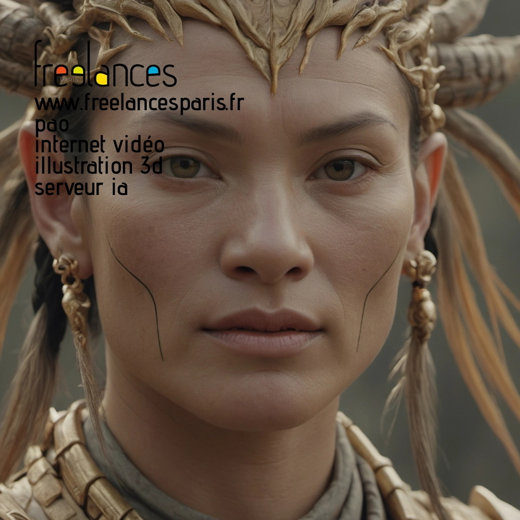 Pao mise en page internet vidéo illustration 3d serveur IA générative AI freelance paris studio de création magazines 8lbtjro0